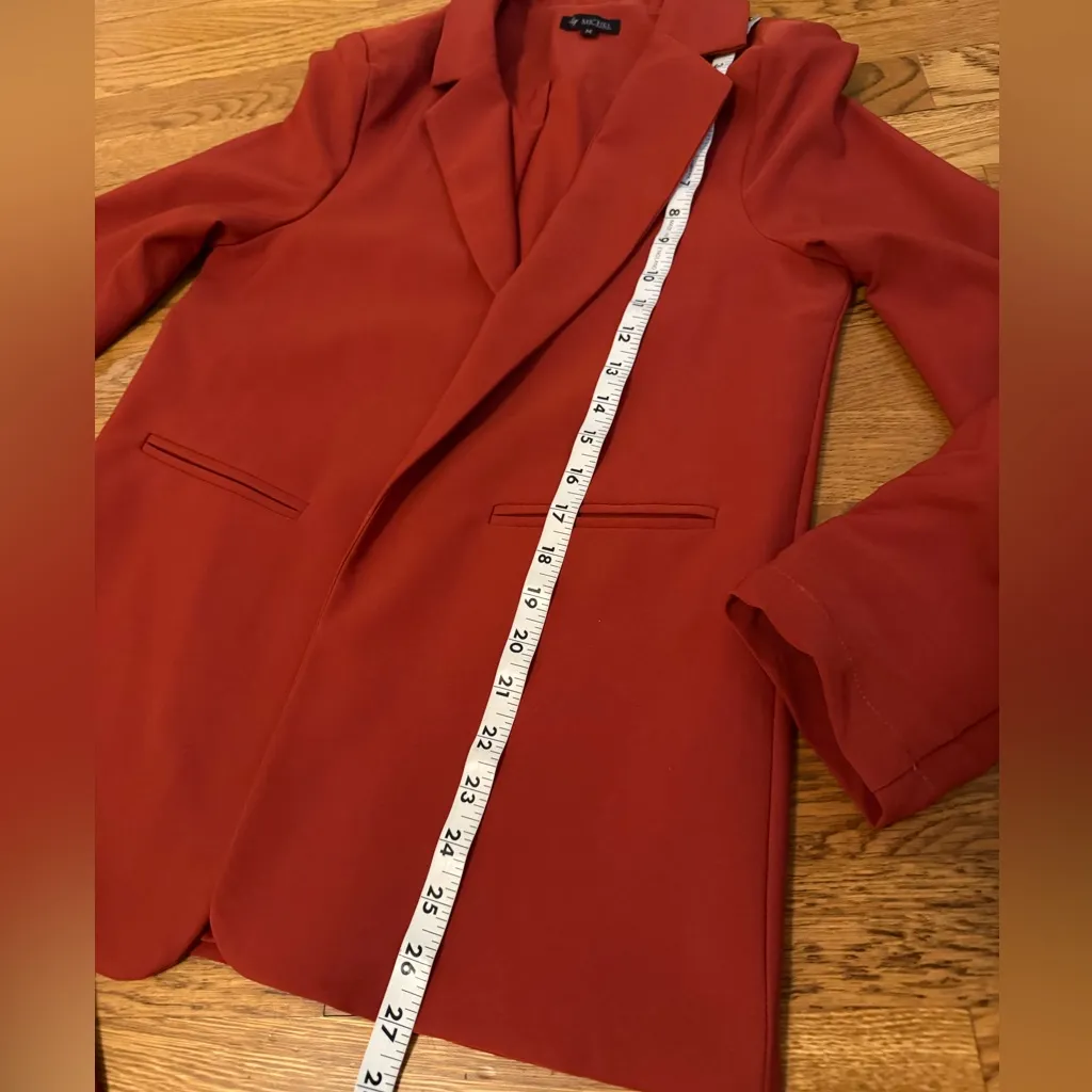 NWT Women's Suit 2 Piece Set Office Blazer and High Waist Pants Dressy Outfit Size M - Image 12