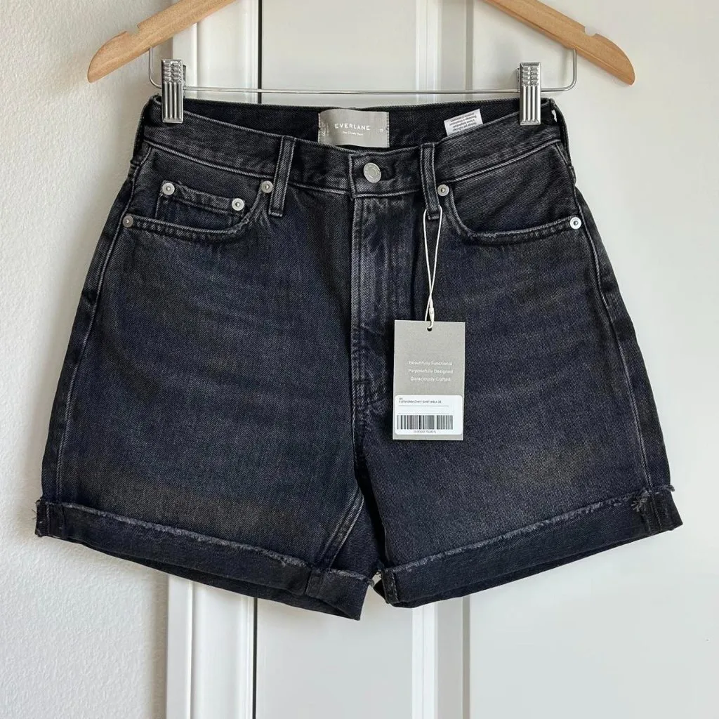 Everlane The Cheeky Short in Vintage Black, Size 25 - Image 5