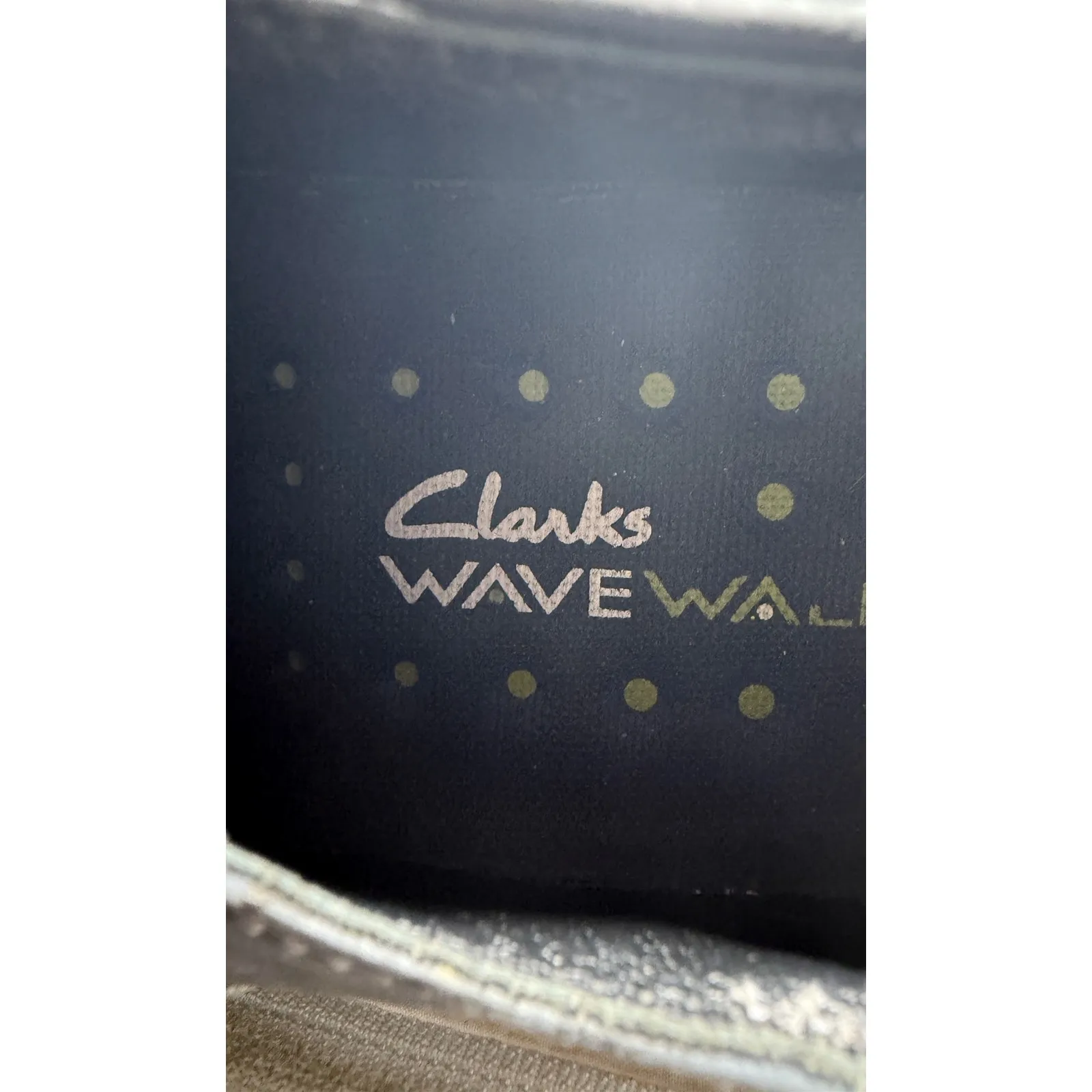 Clarks Wave Walk Leather Slip On Comfort Flat Casual Shoes Black Size 8M‎ - Image 3