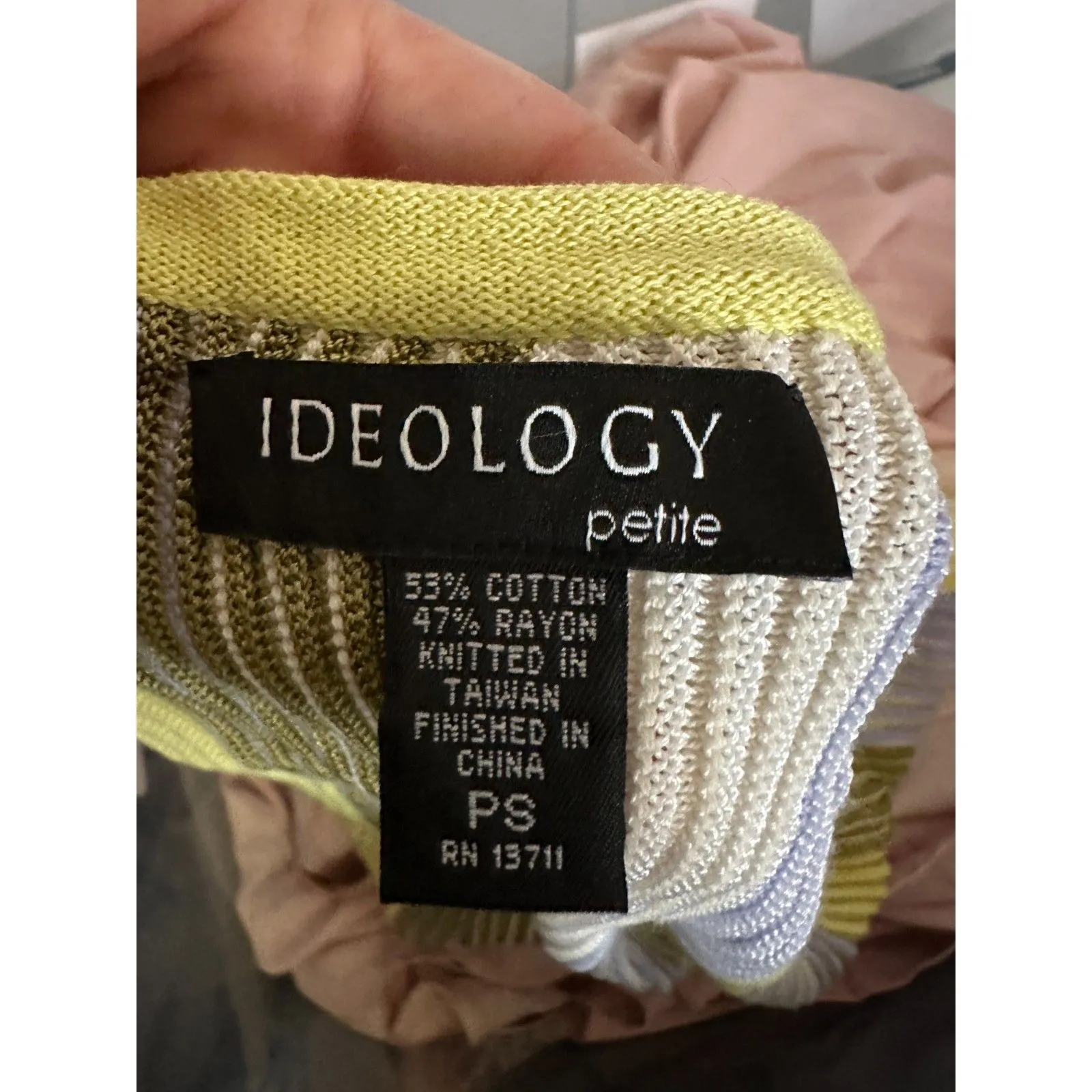 Ideology Bohemian Multicolor Geometric Print Tank Top Size Small - Image 3