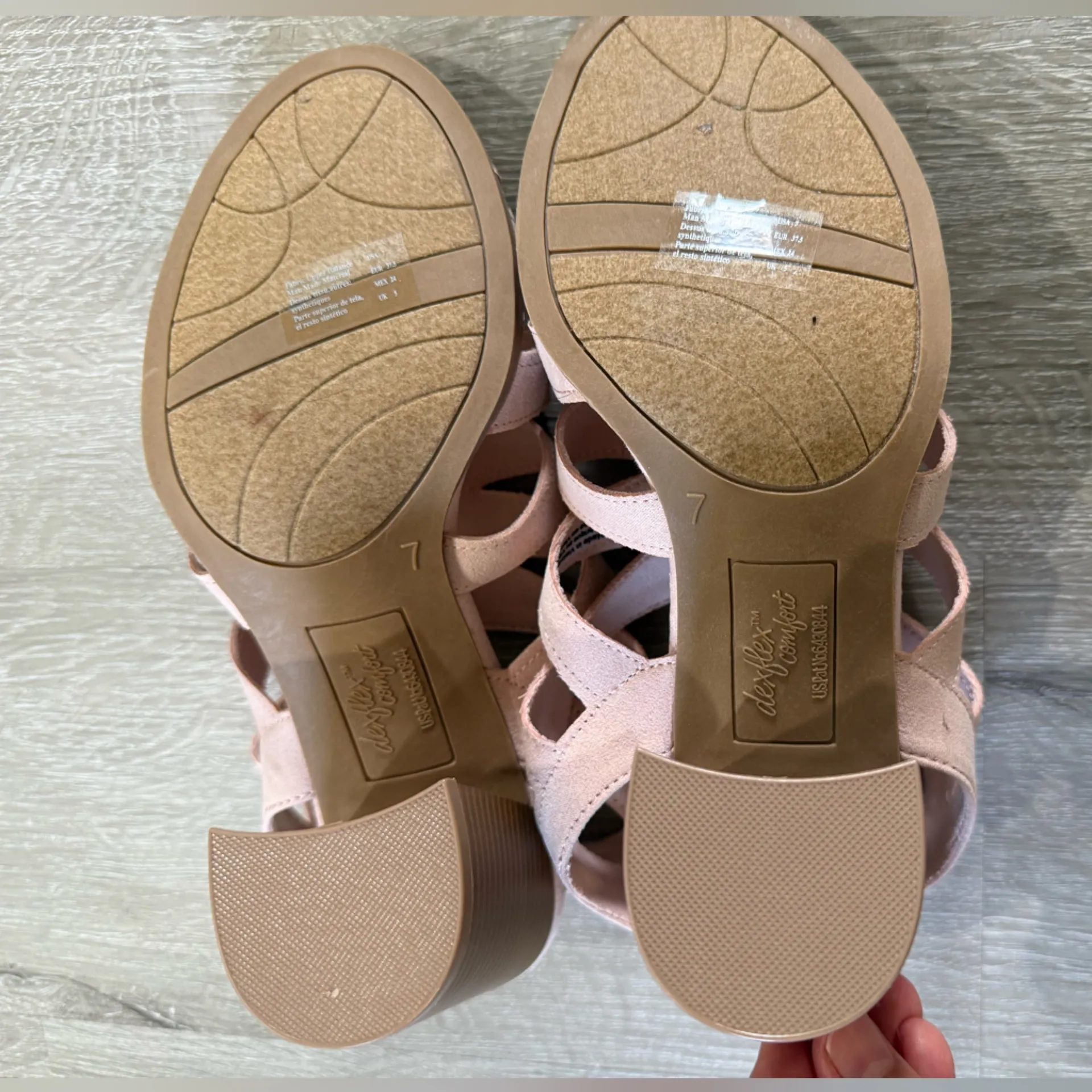 Dexflex Comfort Light Pink Strappy Heels,Size 7 Teagan Blush - Image 8