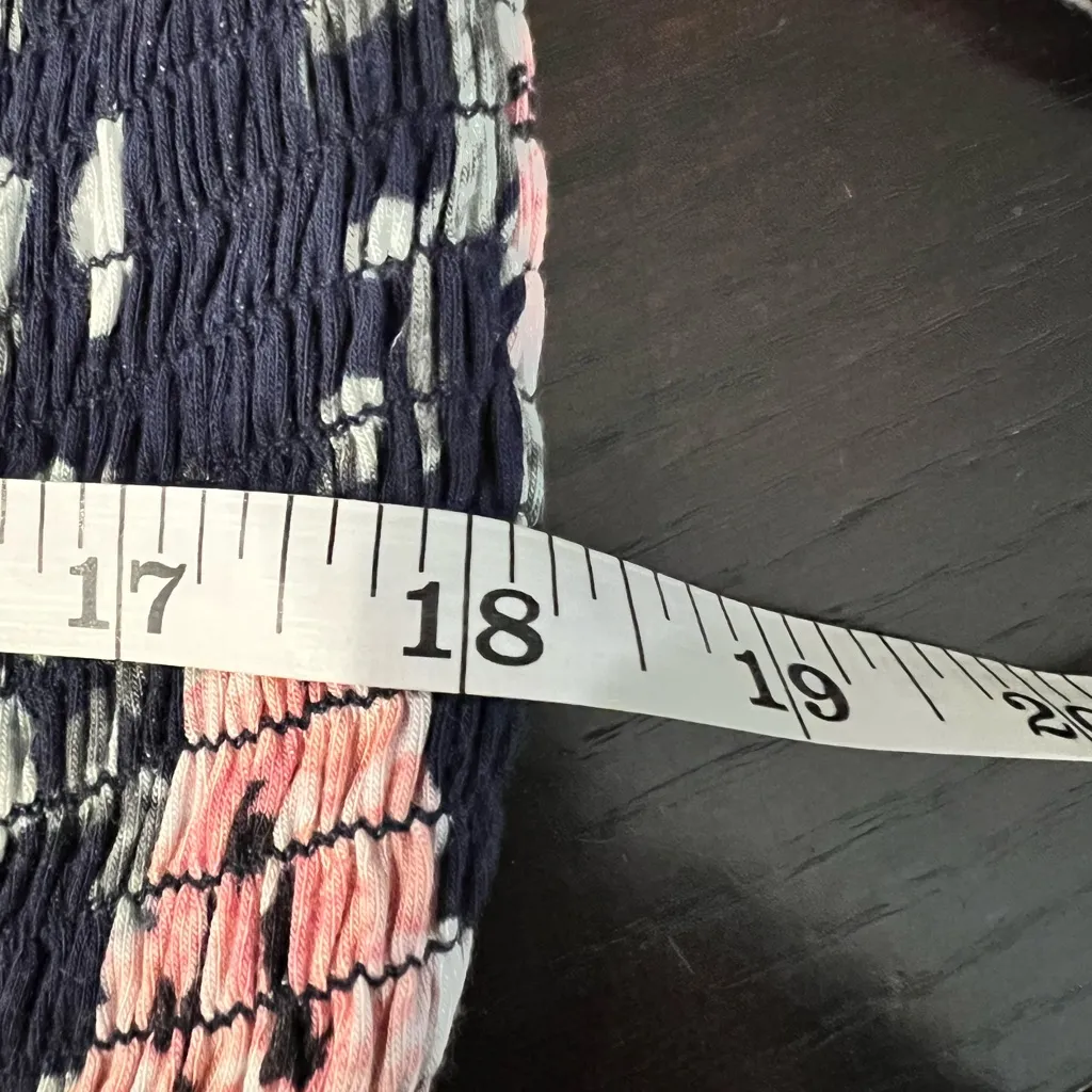 Urban Girl Floral Print Long Sleeve Women's Blouse size Small Ruching to bodice - Image 7