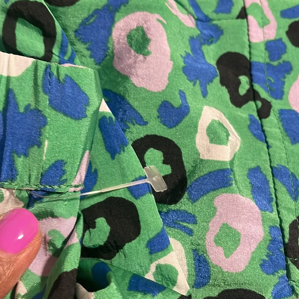 Utility Jazz Dot Green Cargo Pants Diane Von Furstenberg for Target New size XL - Image 4