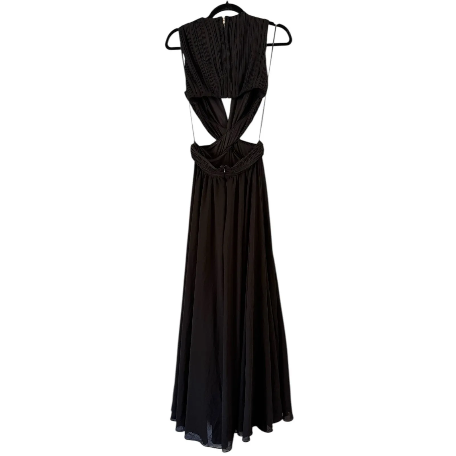 NWOT Lulus Vivid Imagination Black Cutout Maxi Dress Size Small - Image 4