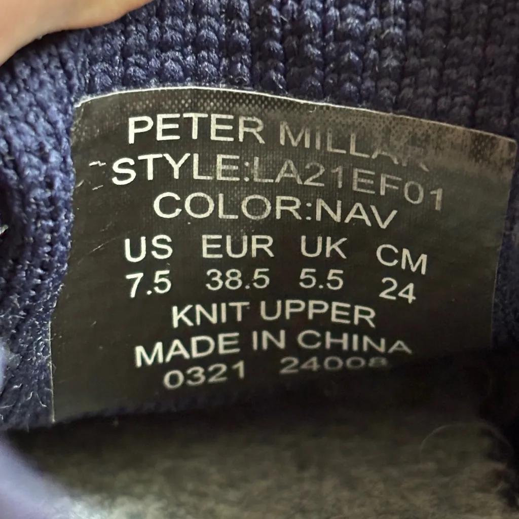 Peter Millar Women’s Navy Blue Hyperlite Glide Sneaker Size 7.5 - Image 6