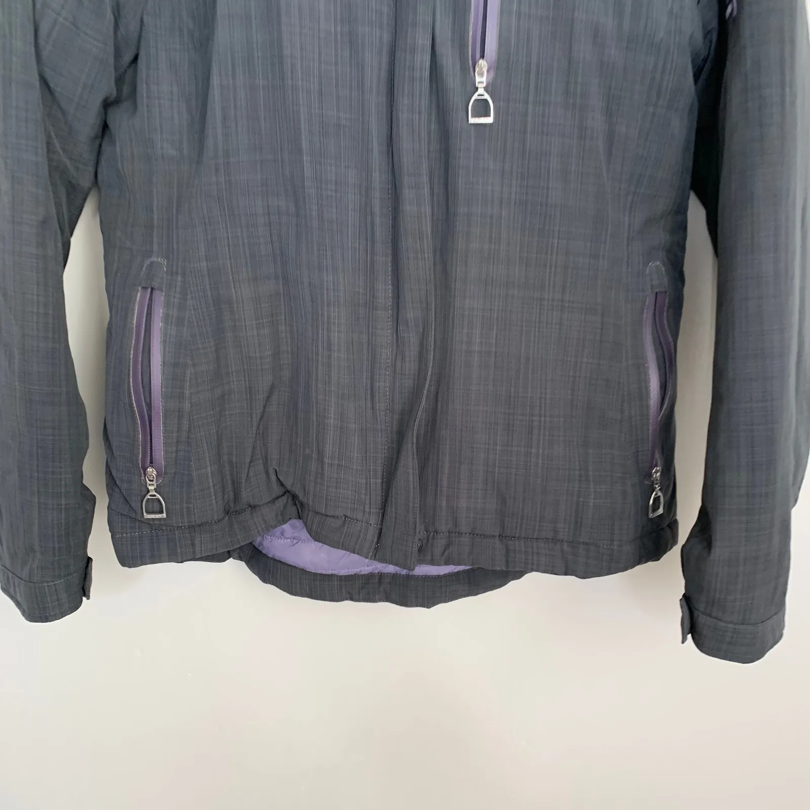 Ariat Highland Ladies Jacket Lava Beach Grey Lavender Womens Small Equestrian - Image 10