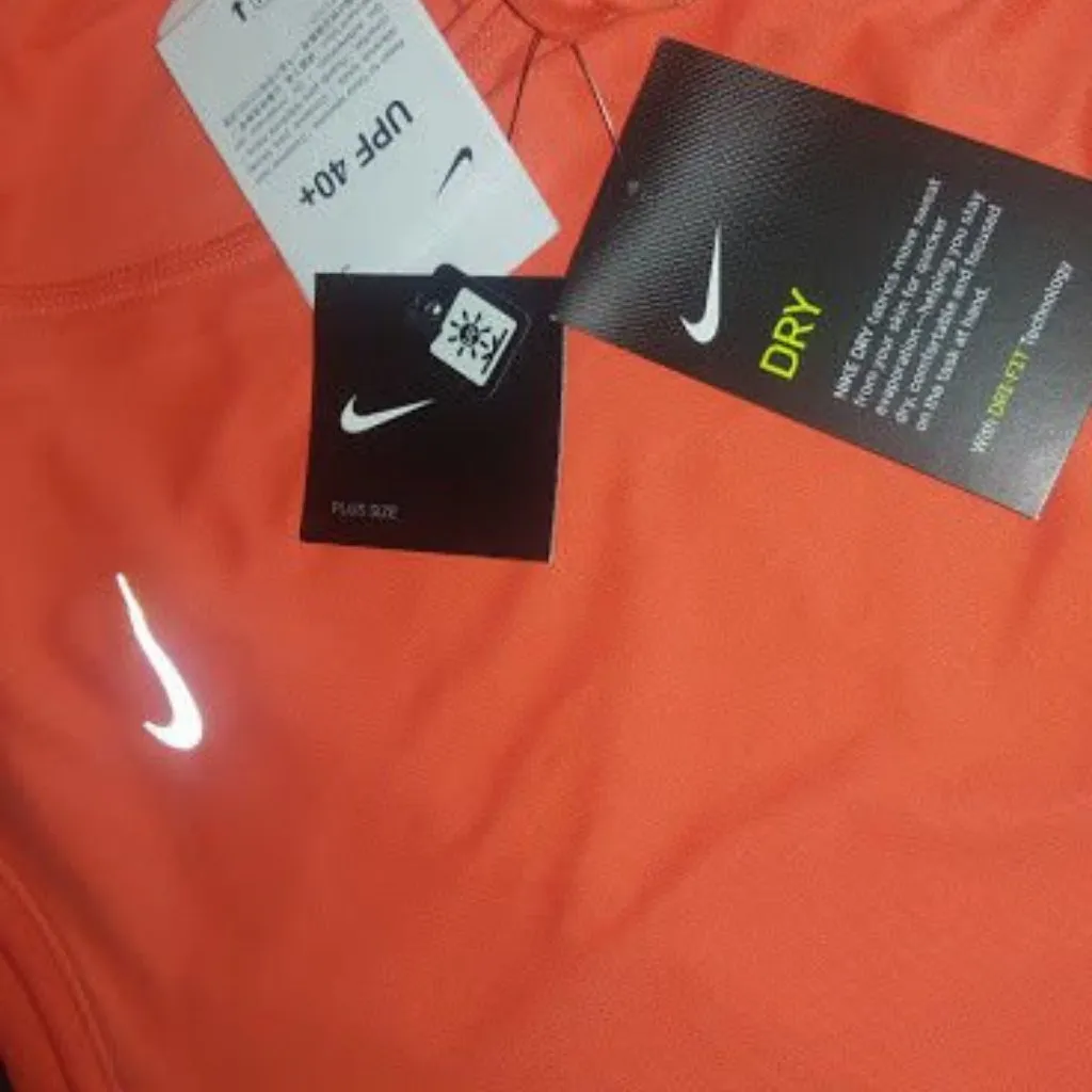 NIKE MILER Womens PLUS SIZE RUNNING Shirt Orange 747056-842 SIZE 2X NWT $42.00 - Image 8