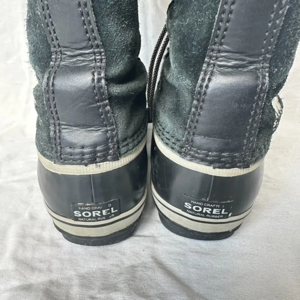 Sorel Joan of Arctic‎ Black Leather Lace Up Winter Boots Outdoors Snow Size 5 - Image 5