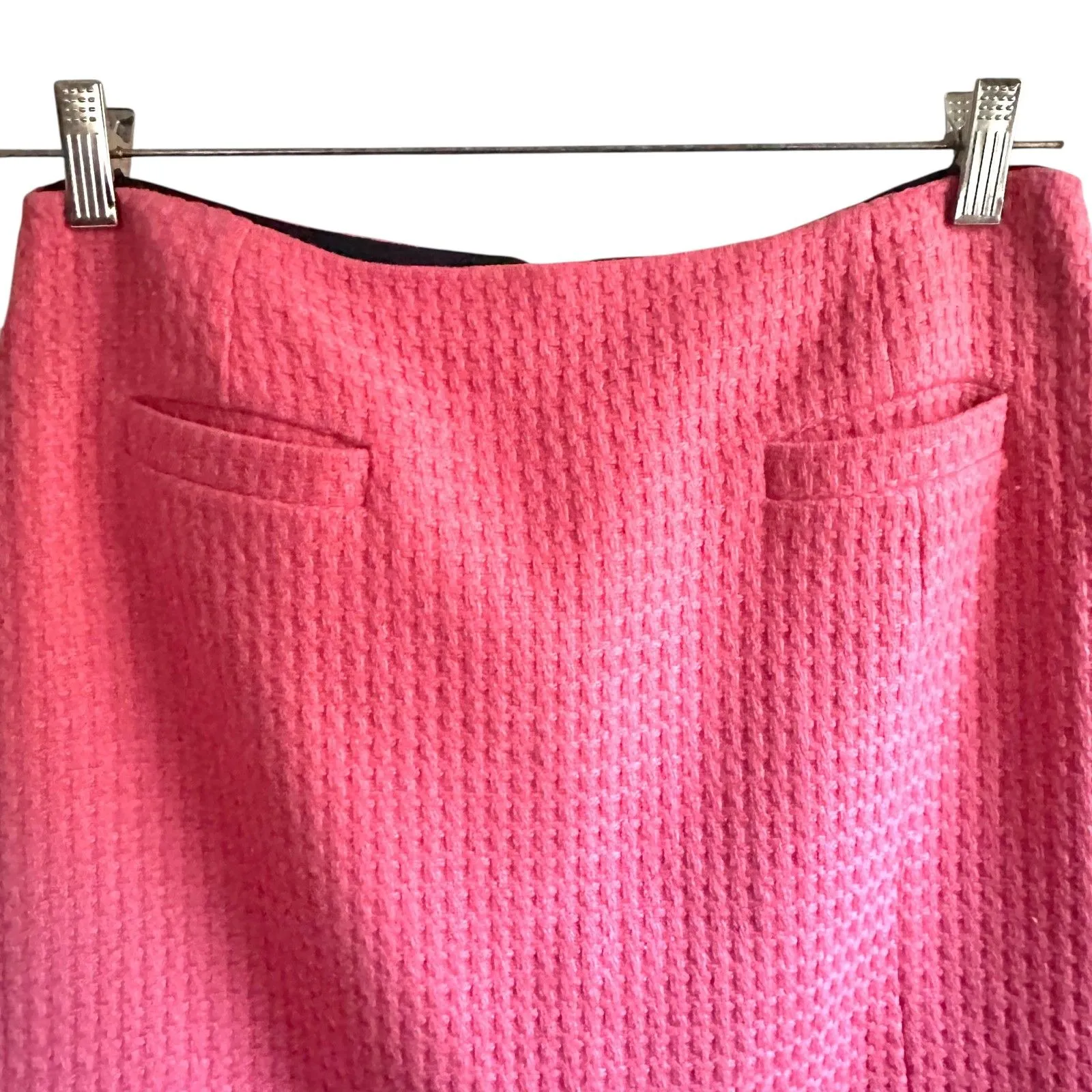 WHISTLES Wool Blend Mini Skirt Pink Sz 8 - Image 4
