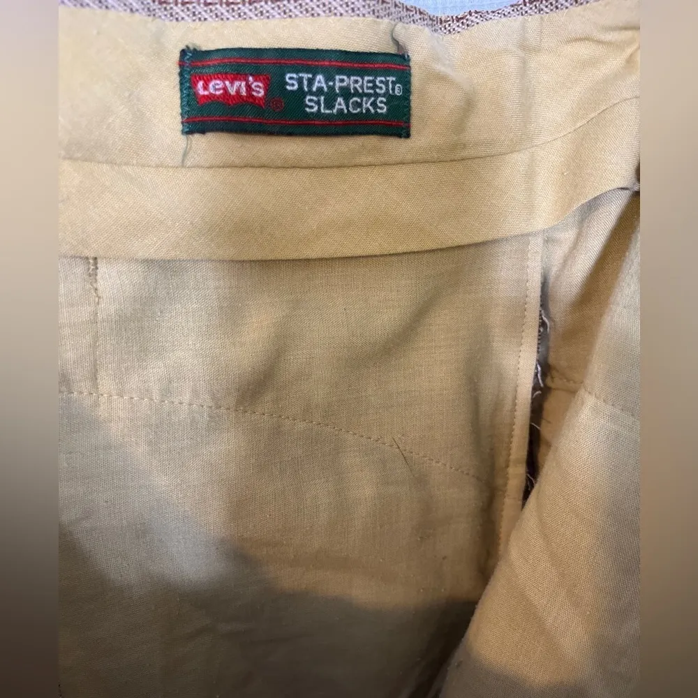 Levi’s Vintage 70s Sta-Prest Slacks Gold Stripe | 27” Inseam | High Rise - Image 6