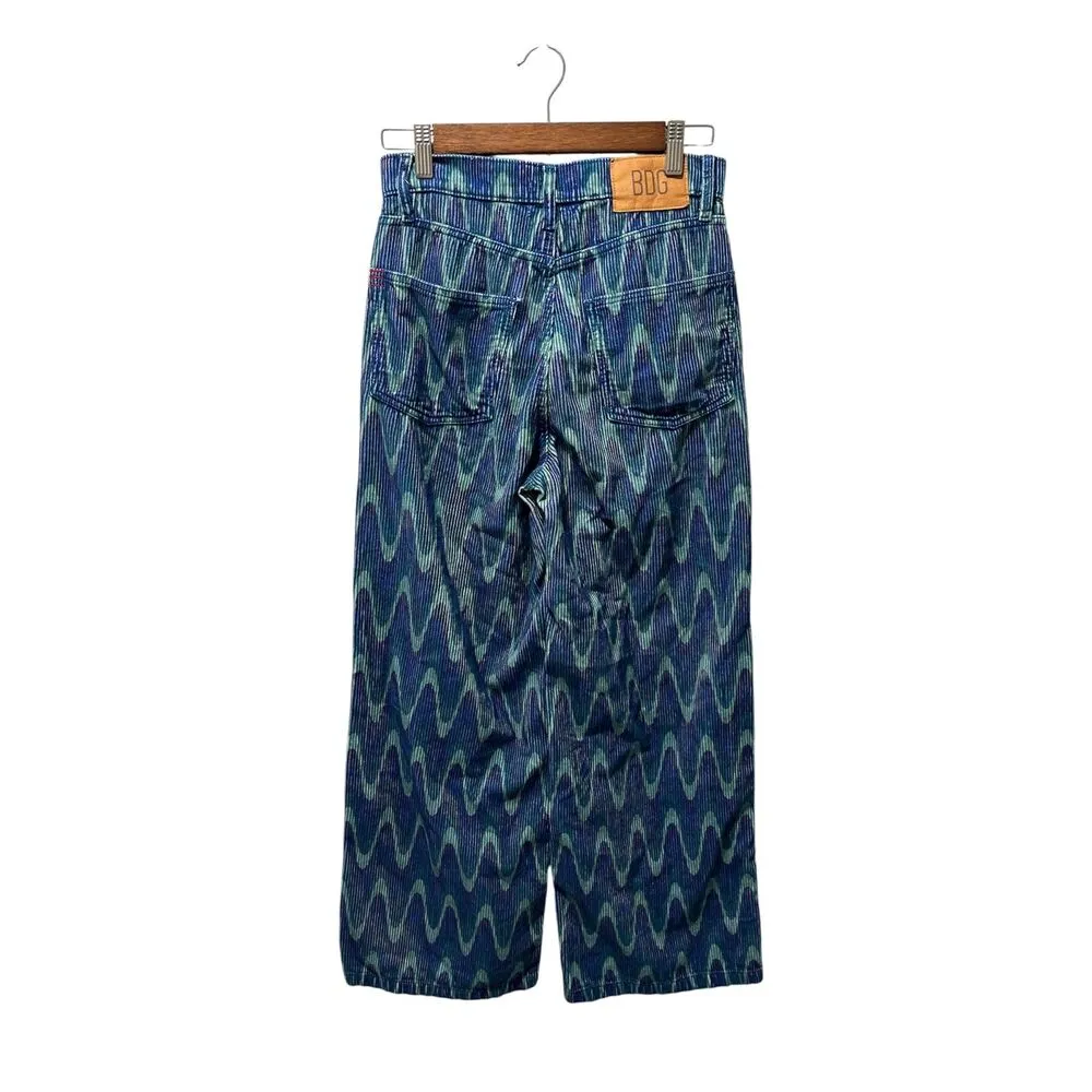 BDG Urban Outfitters High And Wide Corduroy Pants Size 26 Blue Wave Women's - Image 3