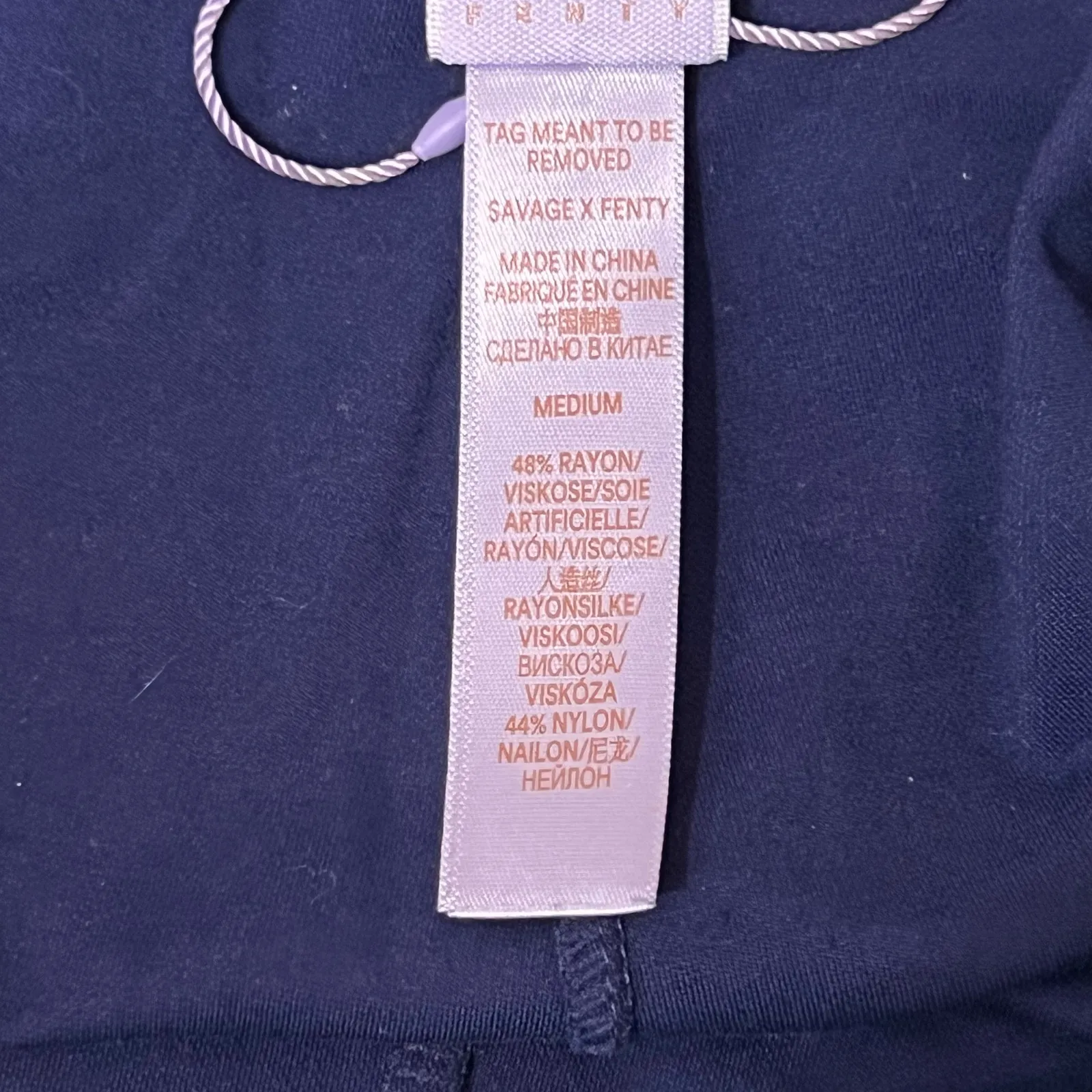 Savage X Fenty Rihanna Athletic Purple Seamless Leggings Size Medium - Image 5