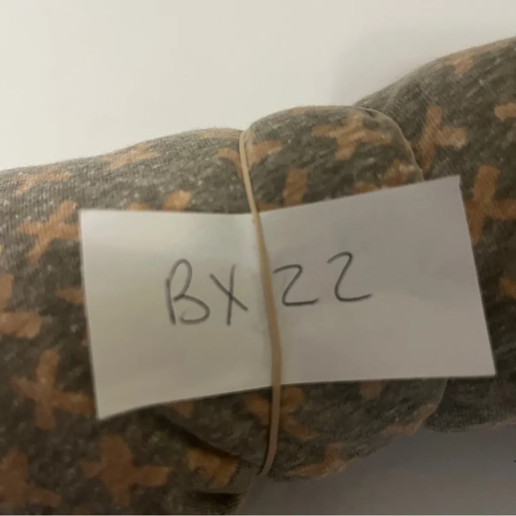 LuLaRoe Gray and Tan Cross Pattern Top - Image 11