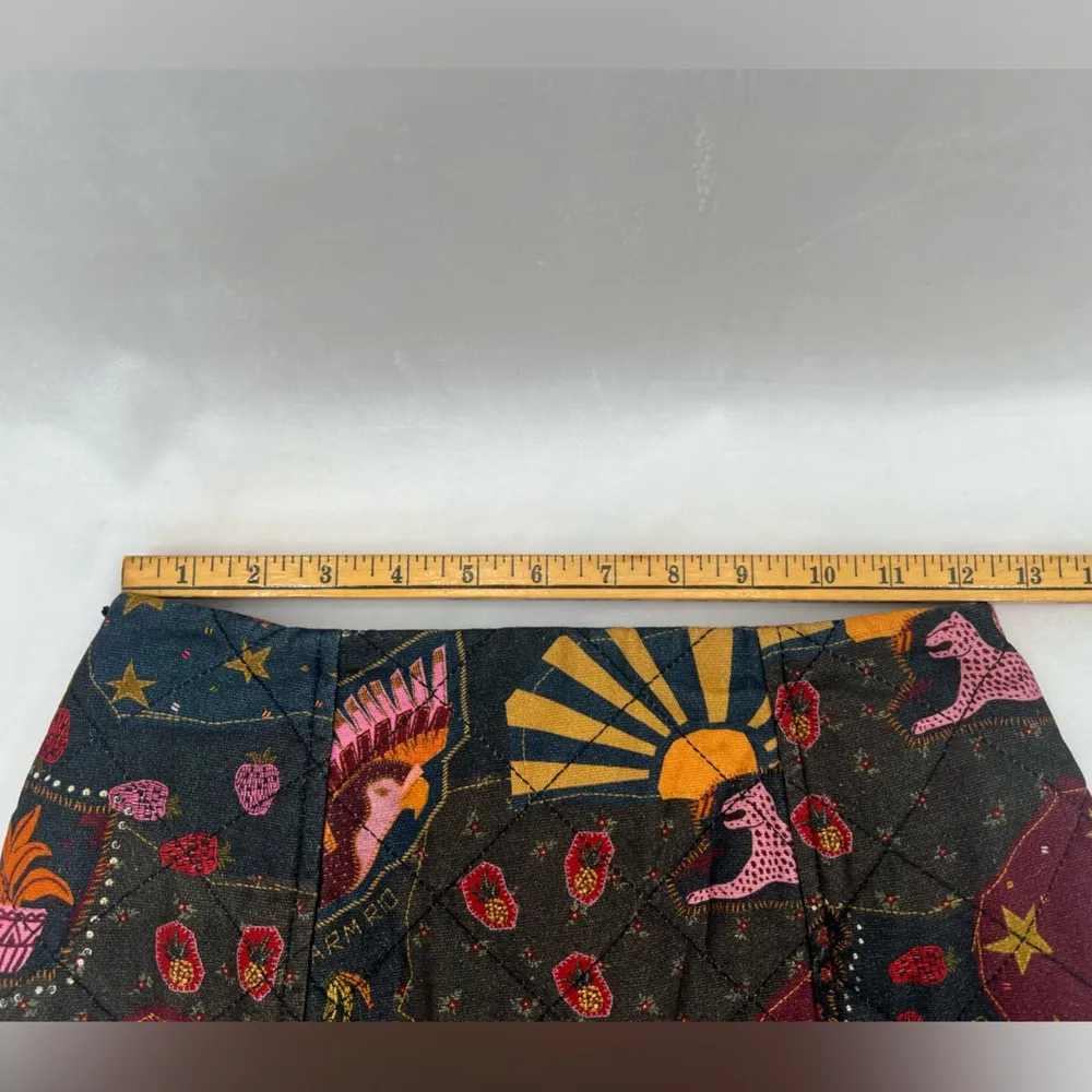 Farm Rio Printed Quilted Mini Skirt XS - Image 11