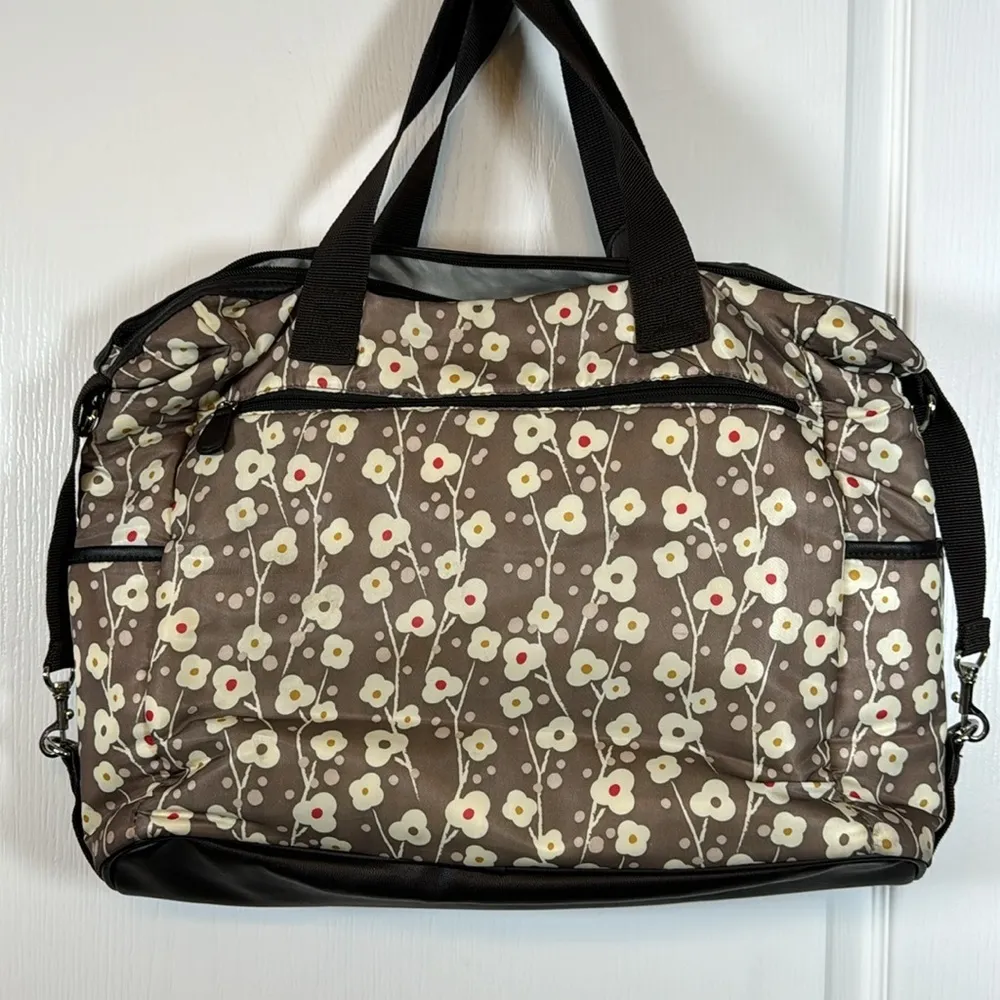Skip Hop Brown Cherry Blossom Diaper Bag EUC #CL - Image 6