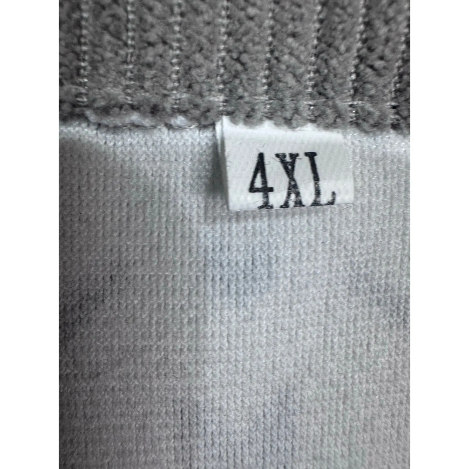 Aztec Print Button Down Cardigan Jacket Gray White Southwest Western Shacket 4XL Tan Size 4X - Image 2