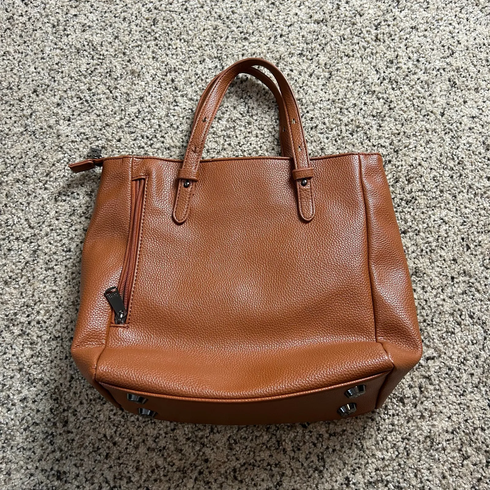 Lug Charter Classic VL Convertible Tote Bag Vegan Leather Brown Tan - Image 2