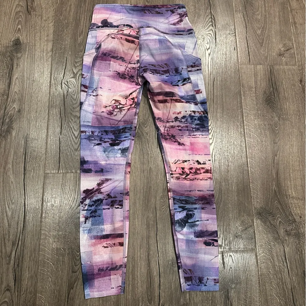 Lululemon Fast Free 7/8 Tight II Size 6 *Nulux 25" Sunrise Silhouette Leggings - Image 10