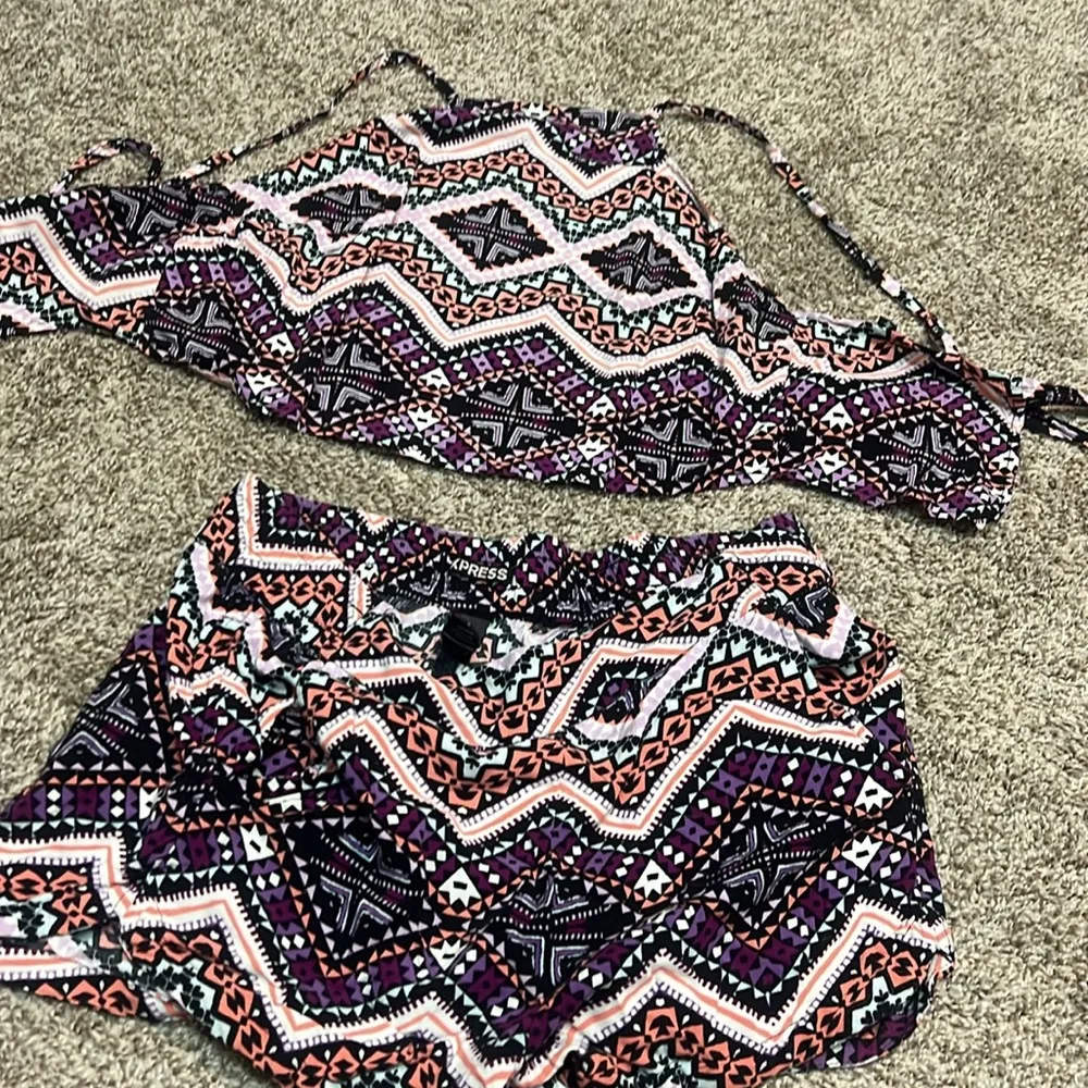 EXPRESS Print two piece romper - Image 3