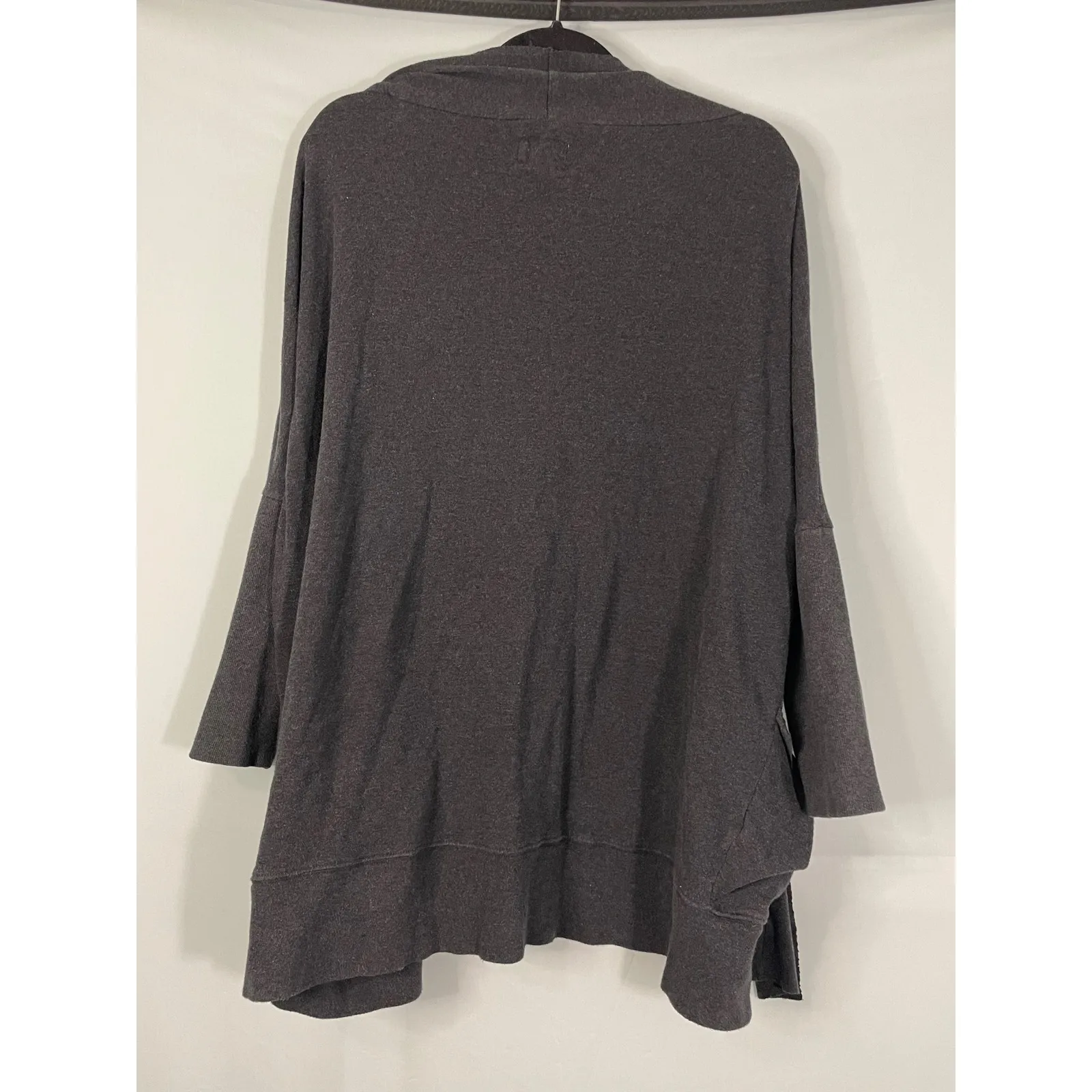 Pact Charcoal Gray Organic Cotton Open Front Long Sleeve Cardigan Sweater L/XL - Image 7