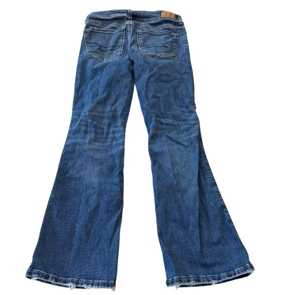 American Eagle Outfitters Curvy kick boot bootcut Jeans Size 0 PETITE SHORT - Image 2