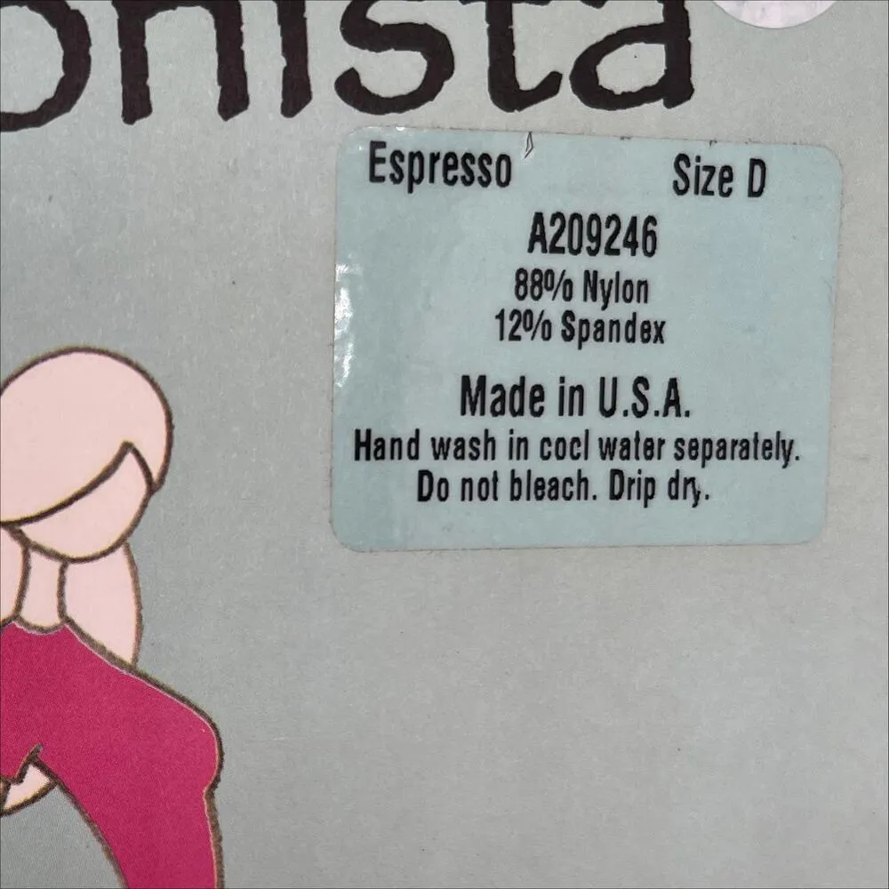 New in Package Illusionista Brown Expresso Tights Size D - Image 2