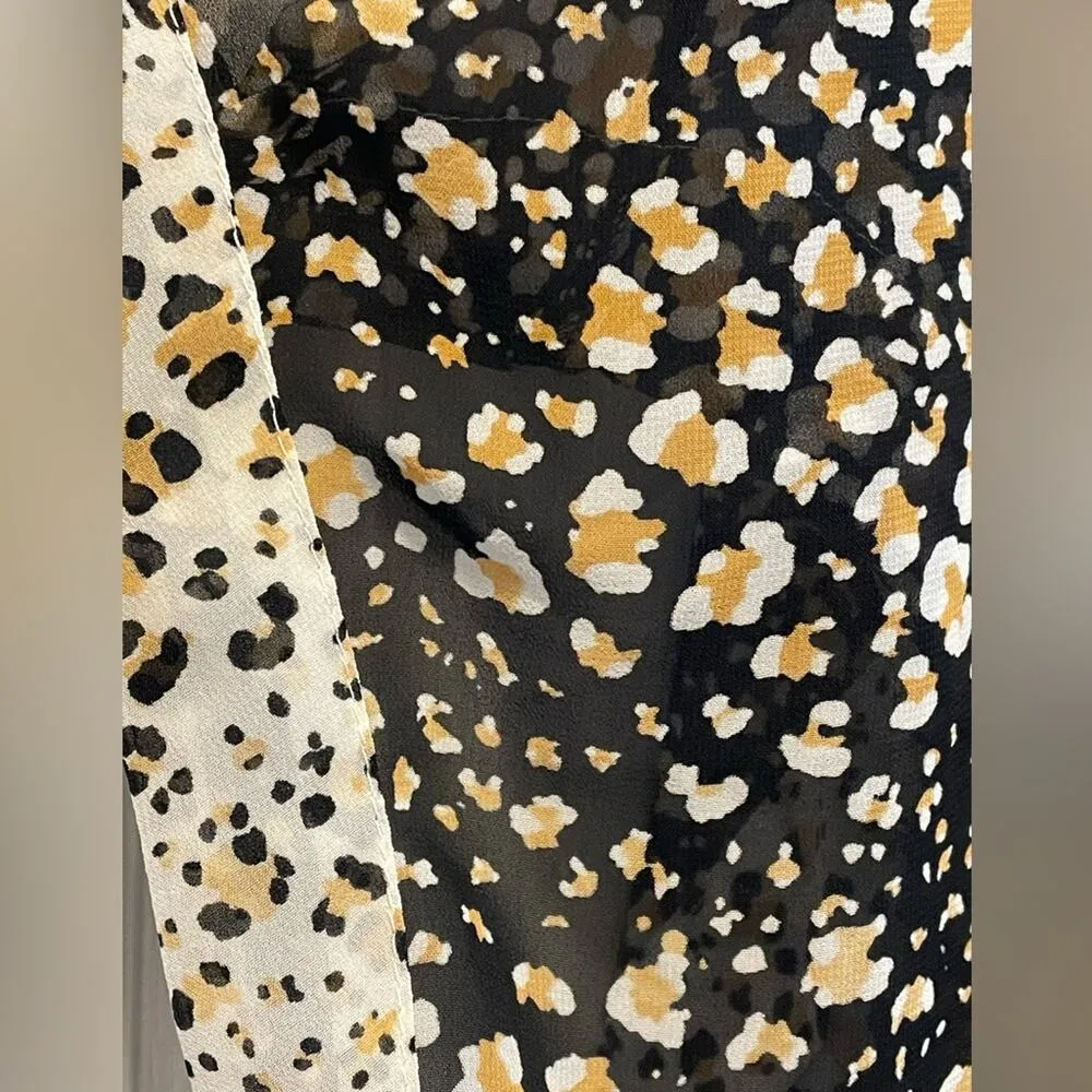 Victoria's Secret Beach Sexy Leopard Print Sheer Swimwear Cover-up Poncho OS NEW - Image 3