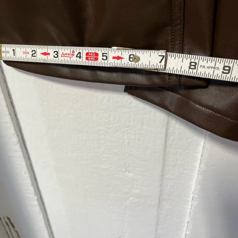 Dark Brown Ultra high Rise Brown 90s straight leg 16 short - Image 10