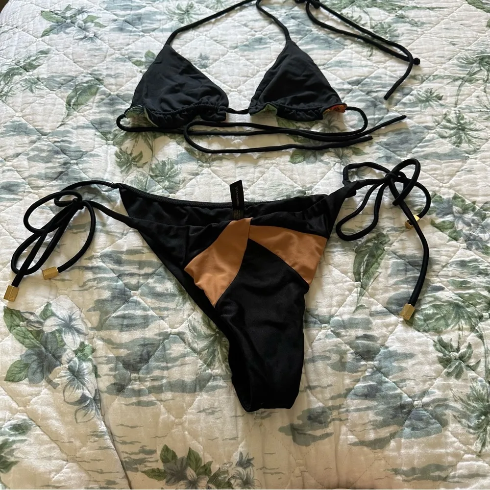 Vix Wave Black Brazilian Bikini Set San Lorenzo L M Size L - Image 4