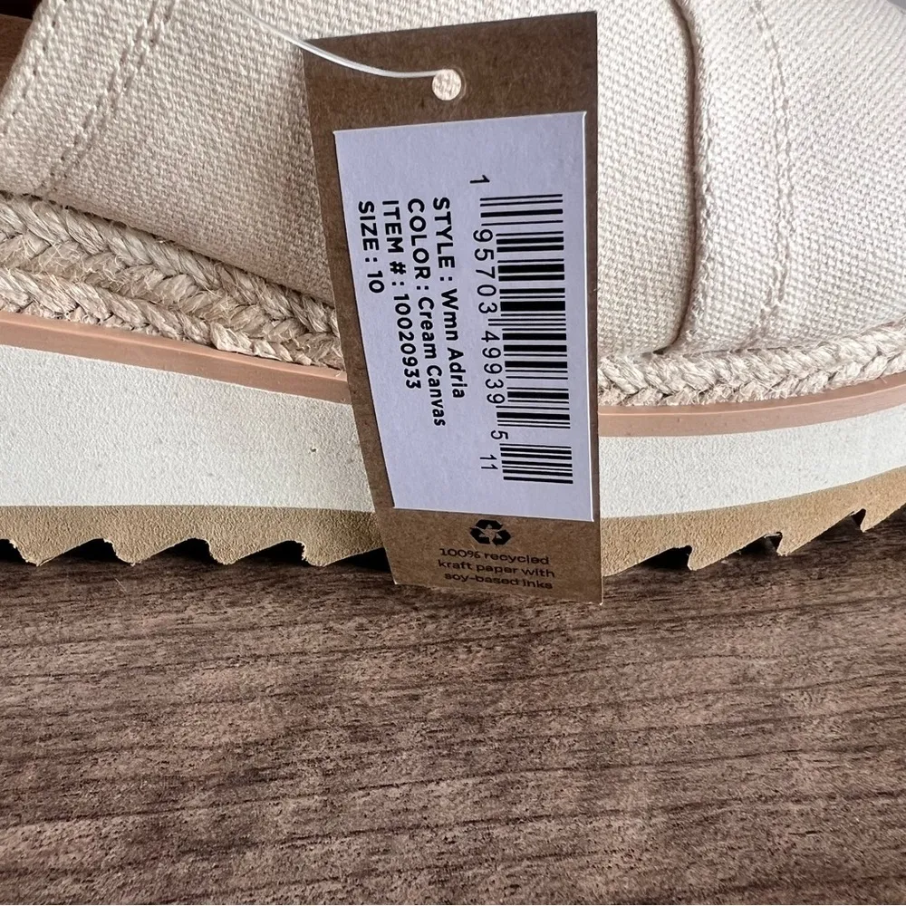 TOMS Adria Women's Platform Slide Sandals Size 10 #B1245 - Image 3