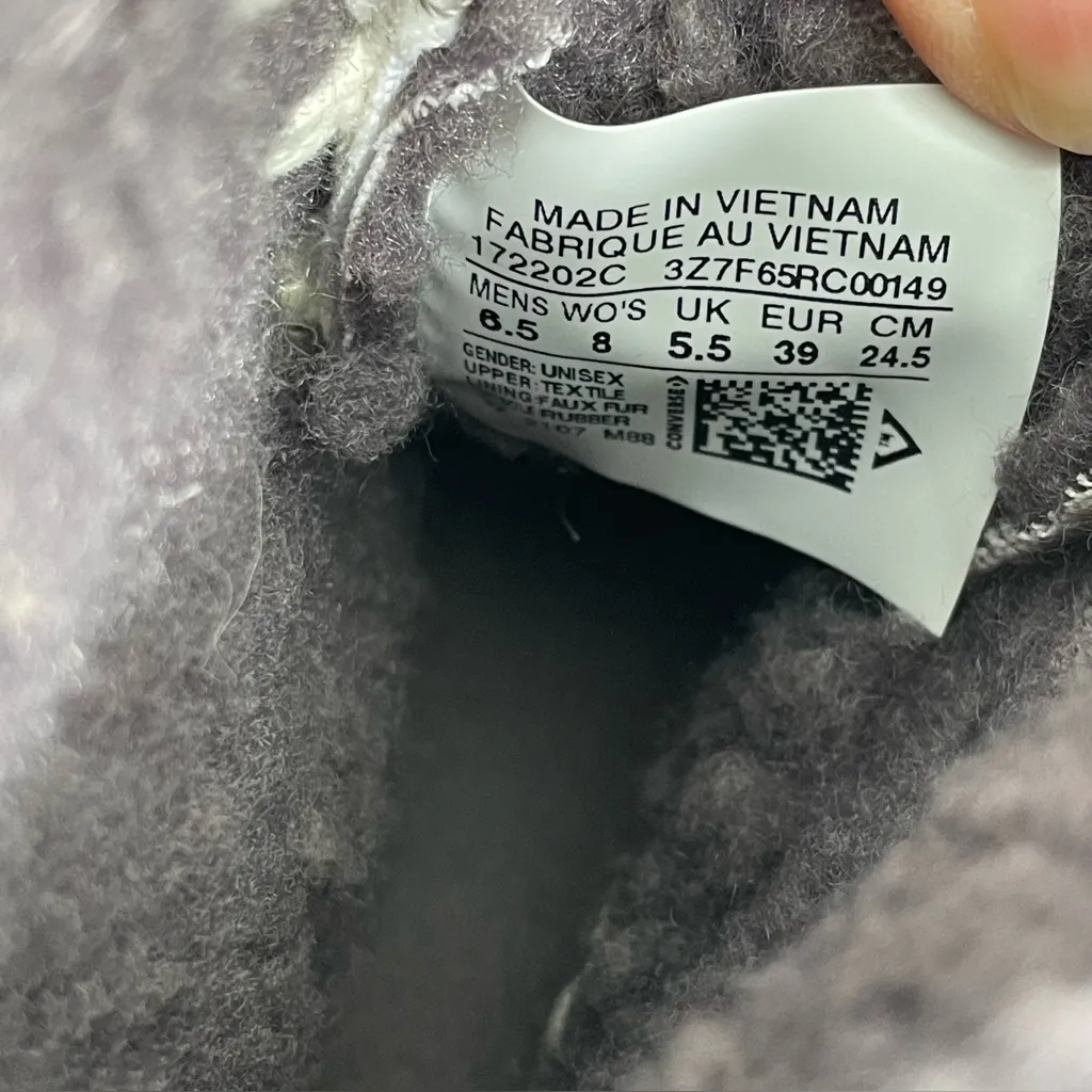 Converse Platform Run Star‎ Hike Sherpa Vapor Mauve Sneakers Women’s Size 8 - Image 9