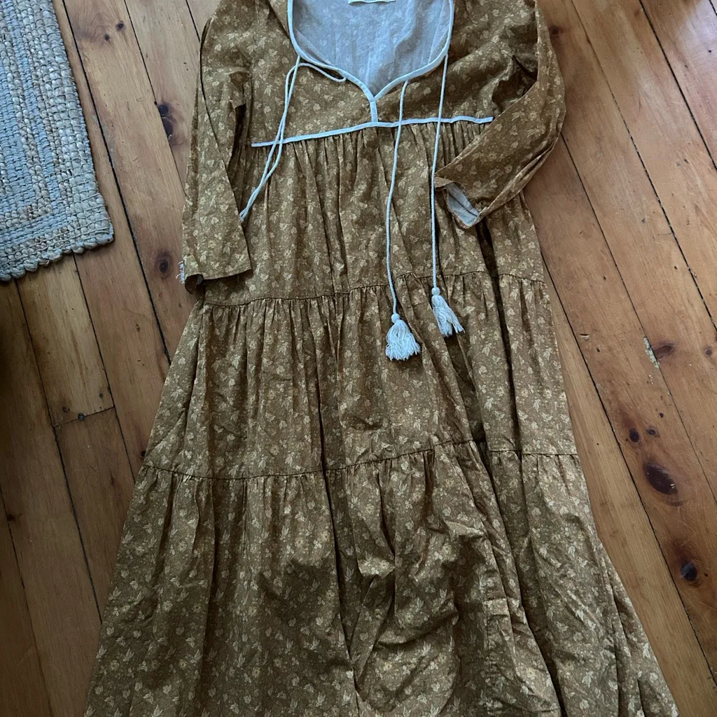 Christy Dawn The Paloma Dress in Biscotti Cosmos Floral MP - Image 2