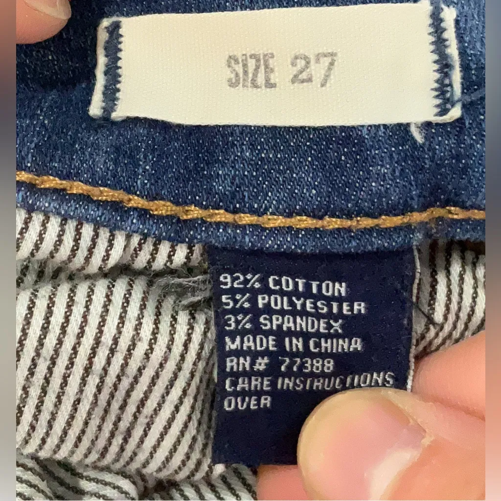 Madewell Women's Straight Leg Blue Jeans | Cotton Spandex | Size 27 - Image 4