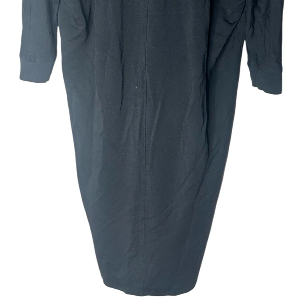 Hatch Visitor Maternity Midi Dress Black One Size Size undefined - Image 9