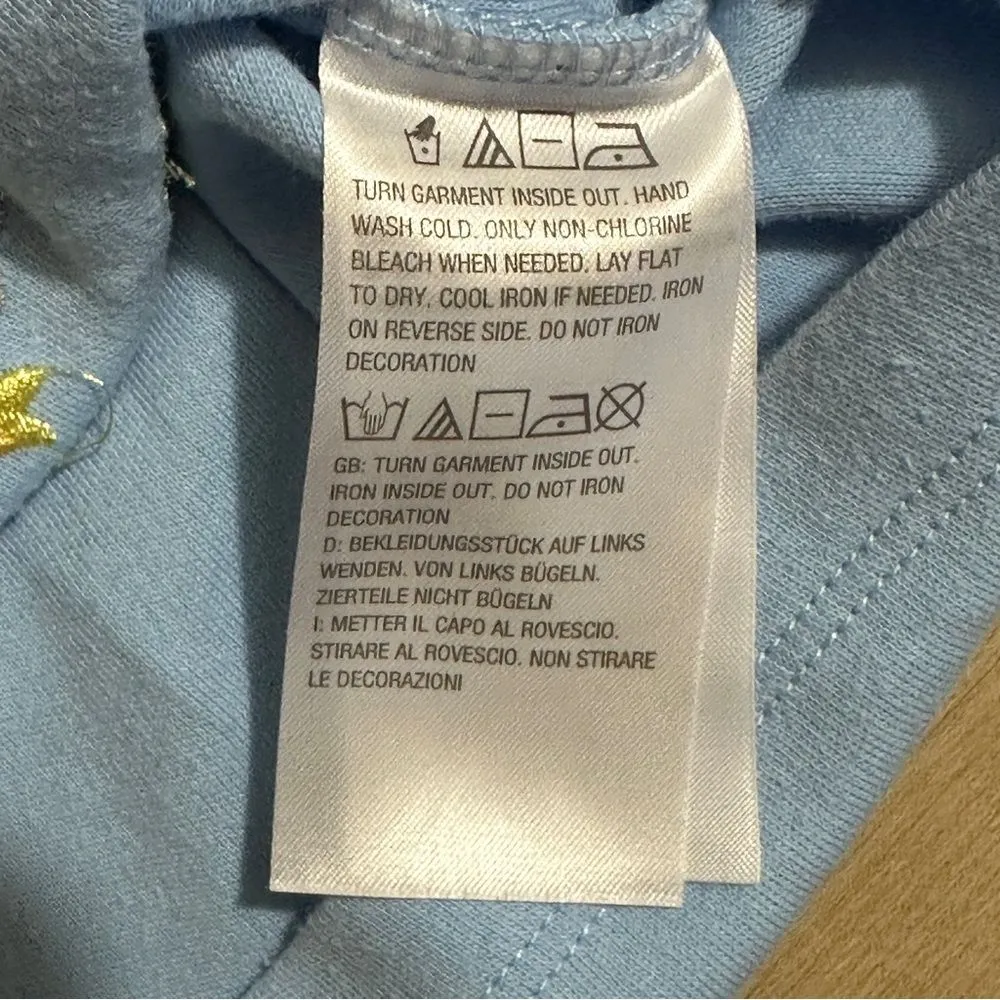 Quacker Factory Springtime Scenes V-Neck  Snap Up Cardigan Light Blue Large‎ - Image 8