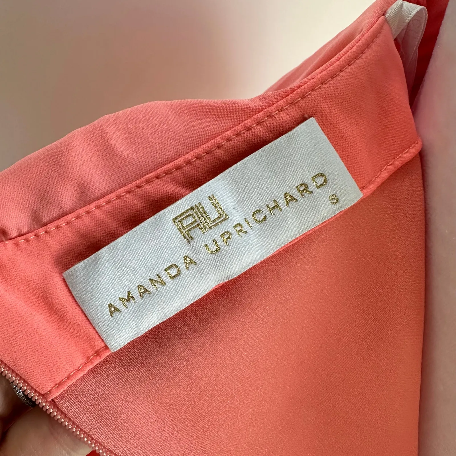 Amanda Uprichard Sedona Pink One Shoulder Mini Cocktail Dress Small Revolve‎ - Image 9