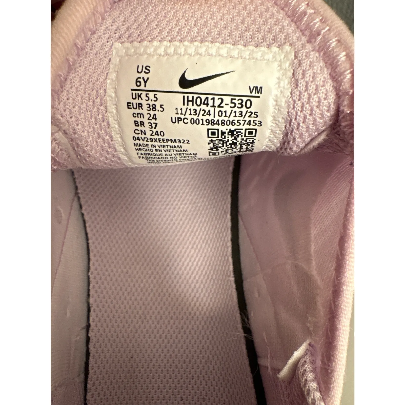 Nike Air Max 270 Women Pink White Athletic Sneakers Shoes Size - Image 6