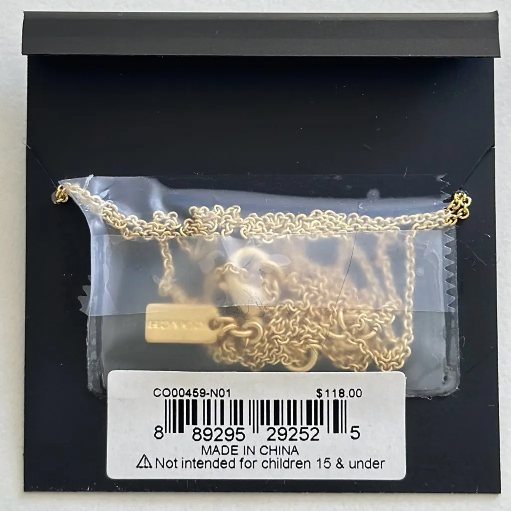 New Coach Horse and Carriage Double Chain Necklace
(Price is firm) - Image 4