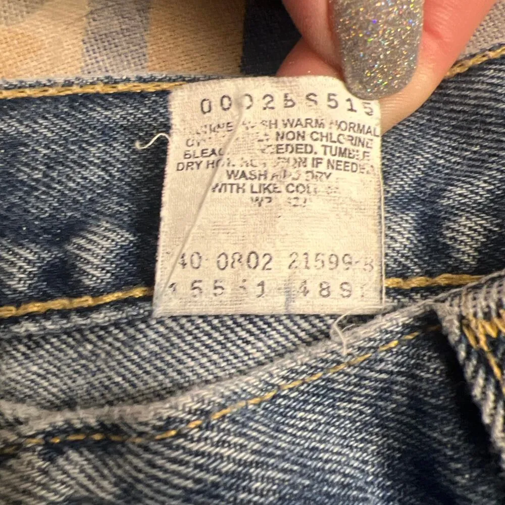 Vintage Y2K Levi’s 550 Womens relaxed fit tapered leg jeans 10 Mis S - Image 6