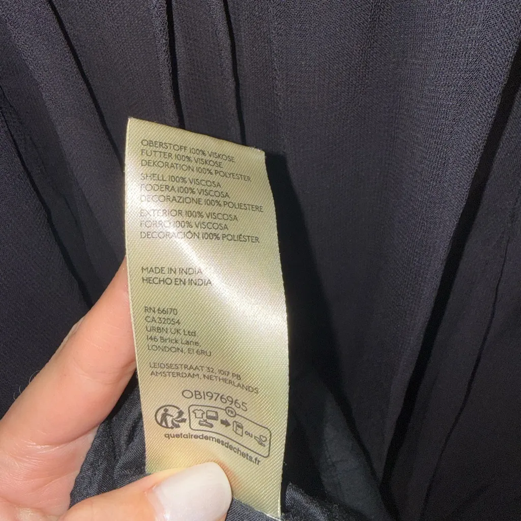 Free People Black sweetest‎ rose Maxi Dress size XS - Image 9