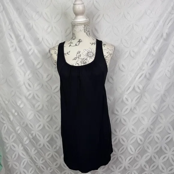 NUX 2 in 1 Tank‎ Top shelf Sports Bra Black Size M Size M - Image 2