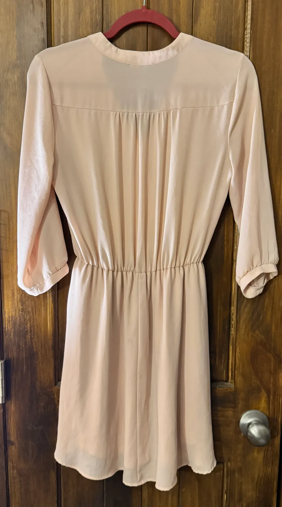 LUSH sheer peach dress - Image 3