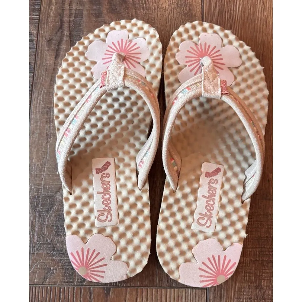 SKECHERS WOMENS VINTAGE CALI FLIP FLOPS Y2K Floral Chunky Sz 8 Sandal - Image 2