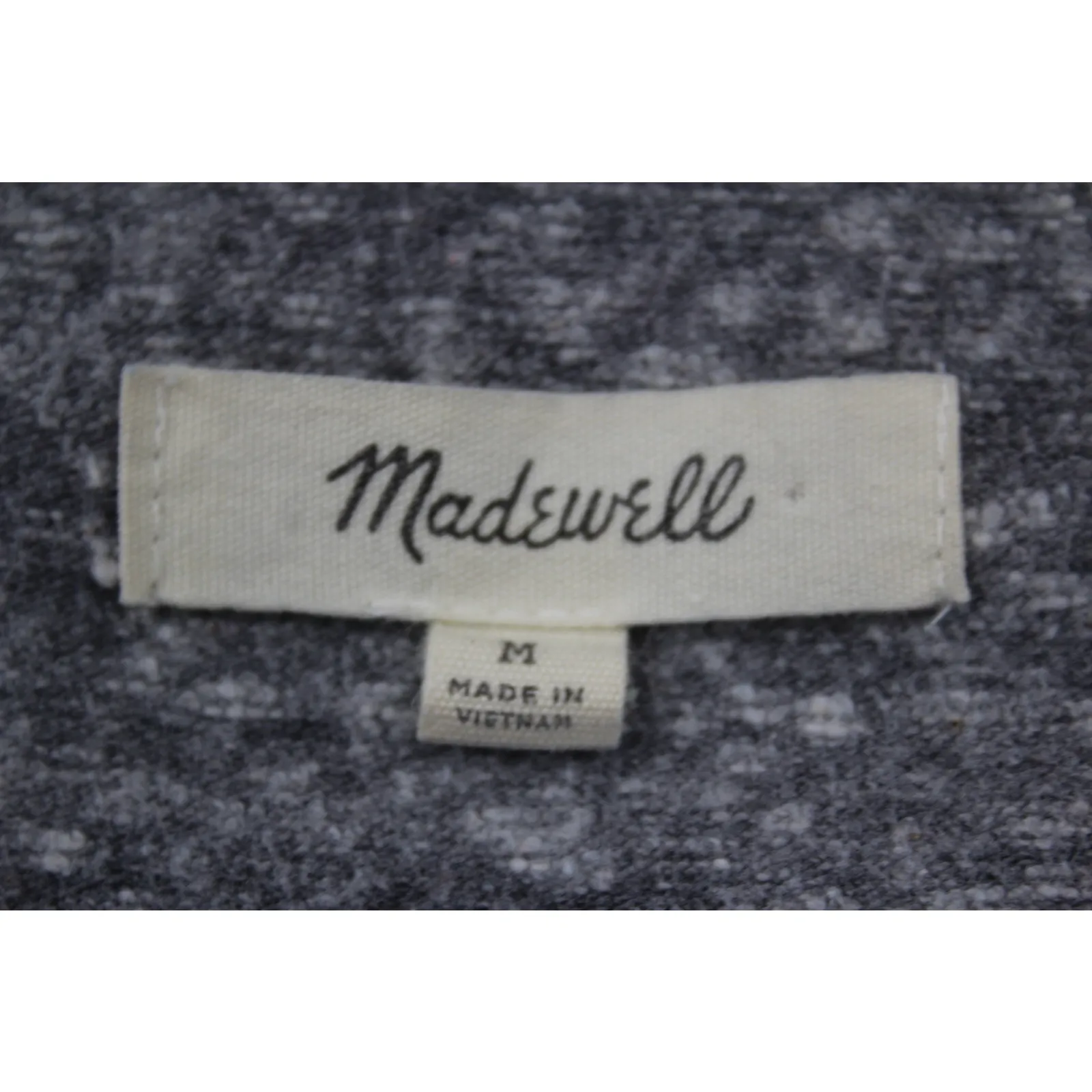 Madewell Women's‎ Song Scoop Bodysuit Stretch Light Heather Gray Size Ms - Image 3