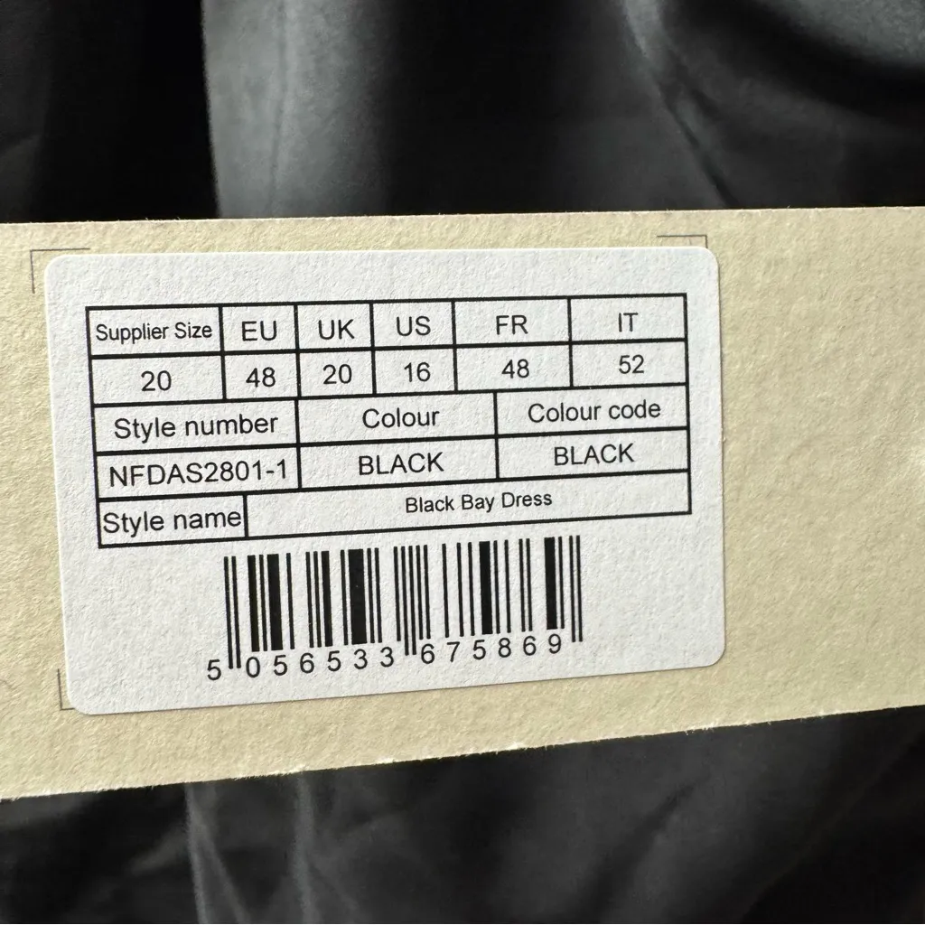 NEW Never Fully Dressed Black Bay Halter Neck Midi Dress Black US 16 NWT - Image 9