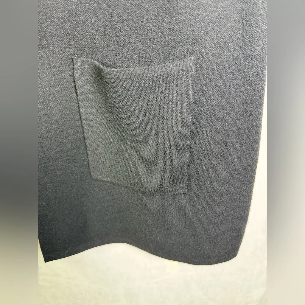 Sioni Women’s Black Sleeveless Longline Vest Blazer Minimalist NWT Sz XL - Image 7