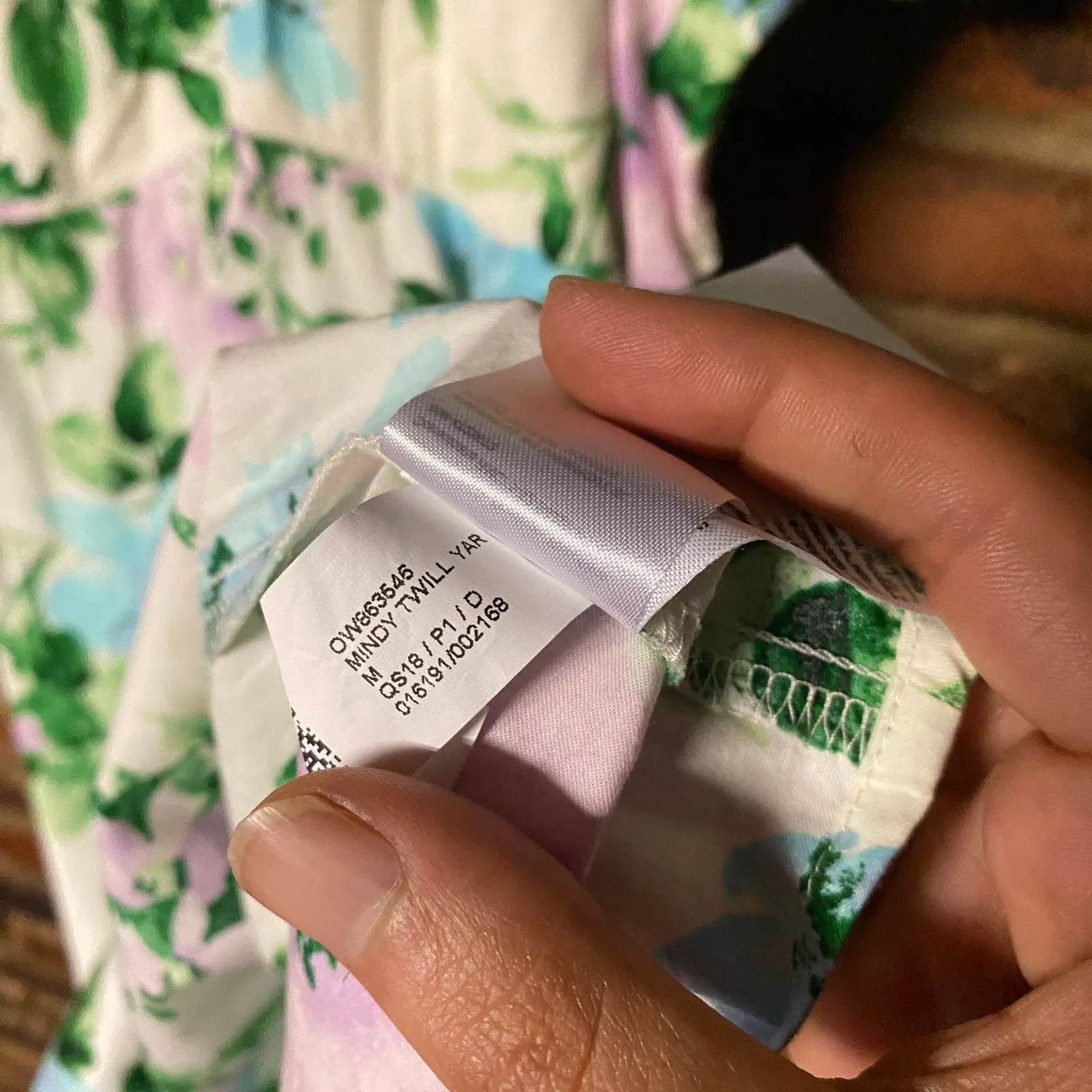 NWT Old Navy Pastel Floral Short Sleeve Smocked Mini Swing Dress Size Medium - Image 8