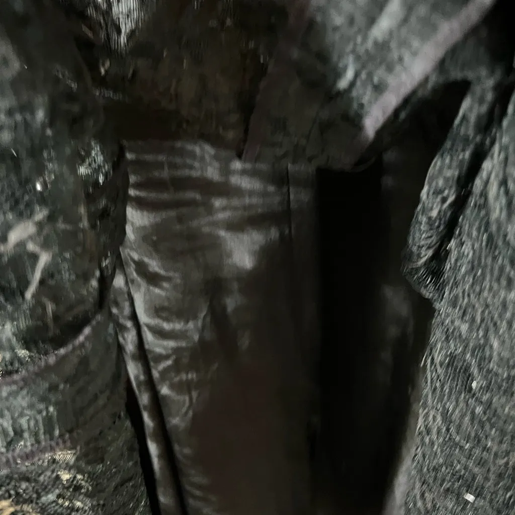 Handloom Handicrafts Elegant Black Sequin Skirt Size Large - Image 7