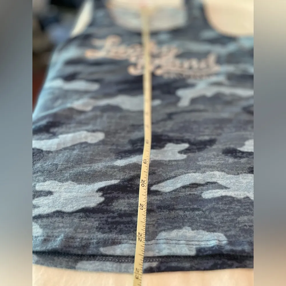 Lucky Brand Like New Blue Camo Tank Top - Image 7