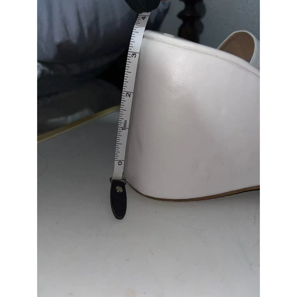 y2k Chunky White Wedges Size 7.5 - Image 7
